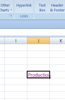 In excel